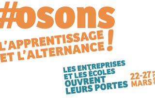 visuel actu semaine osons l'apprentissage